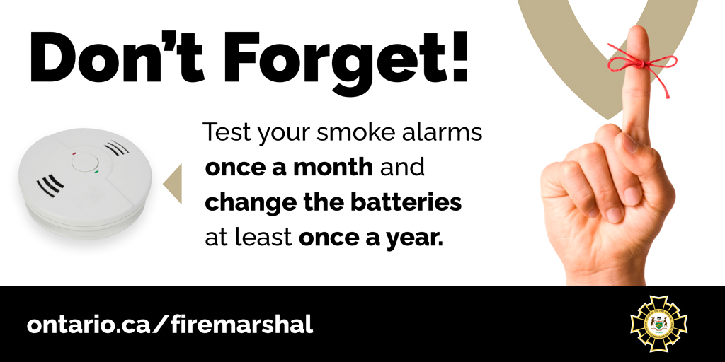 Test your smoke alarms
